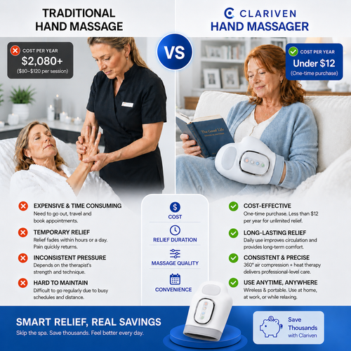 CLARIVEN™ HAND MASSAGER FOR ARTHRITIS & CARPAL TUNNEL