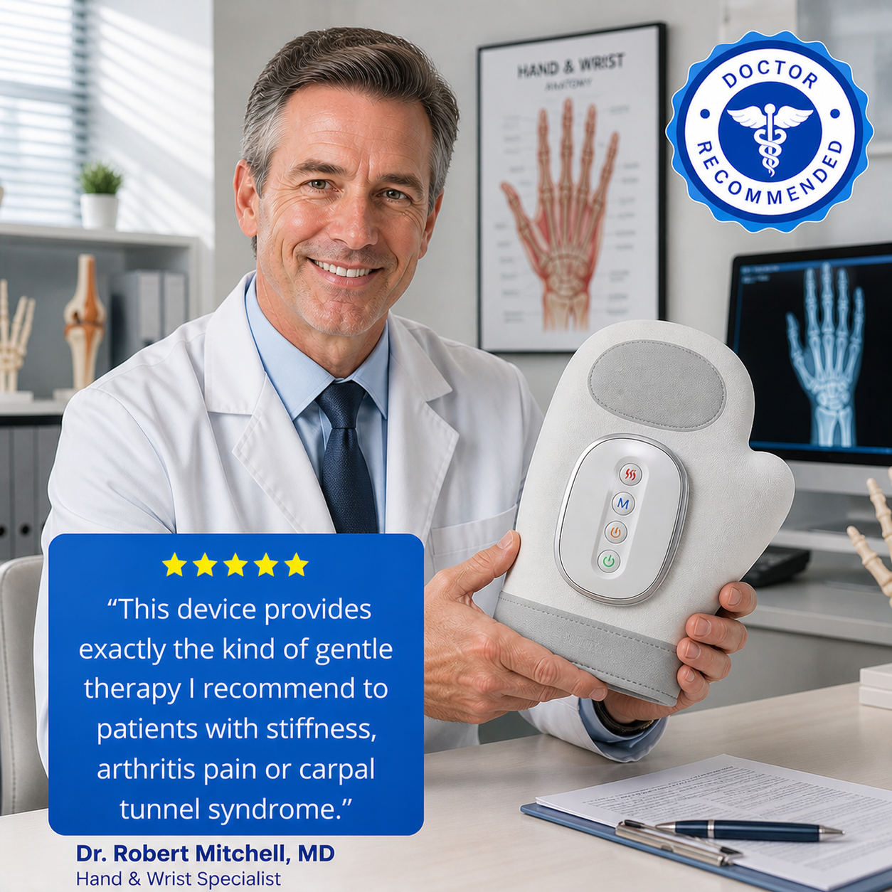 CLARIVEN™ HAND MASSAGER FOR ARTHRITIS & CARPAL TUNNEL