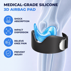 AMLIST01 Clariven knee strap - medical-grade silicone 3D airbag pad
