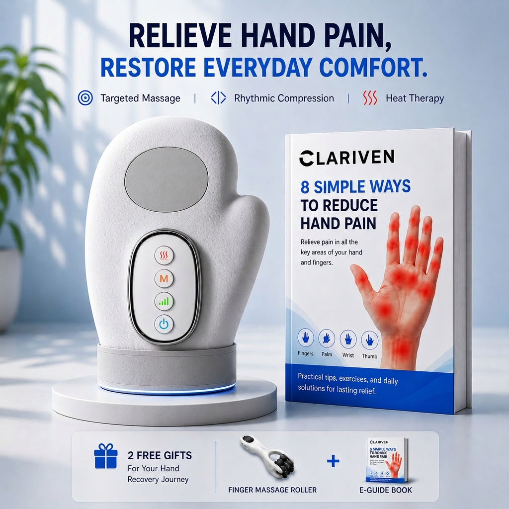 CLARIVEN™ HAND MASSAGER FOR ARTHRITIS & CARPAL TUNNEL